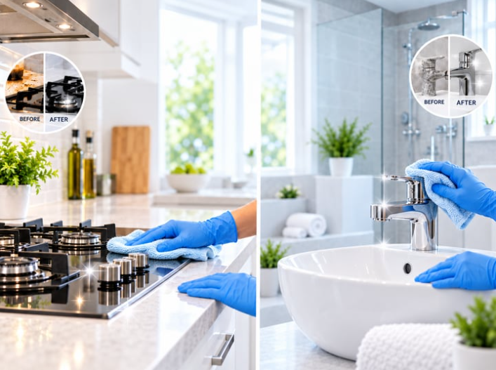 Deep Cleaning in Epsom Helps Refresh Kitchens and Bathrooms Where Grease and Limescale Build Up